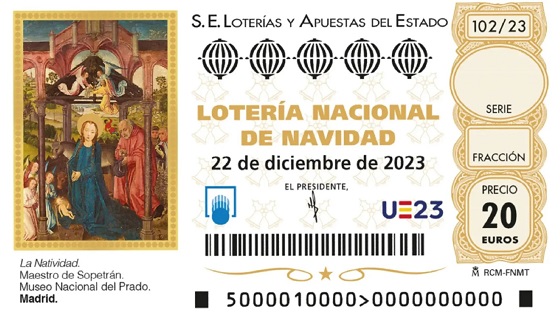 Décimo de la lotería de Navidad 2023