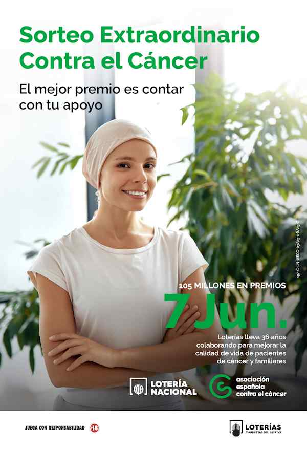 Cartel Ofical Sorteo Especial a favor de AECC y contra el cancer 2025